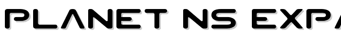 Planet NS Expanded font